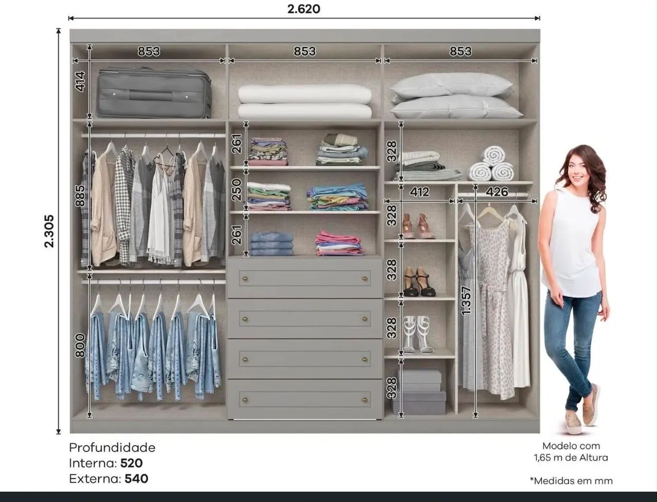Guarda roupa + cômoda  - Foto 2