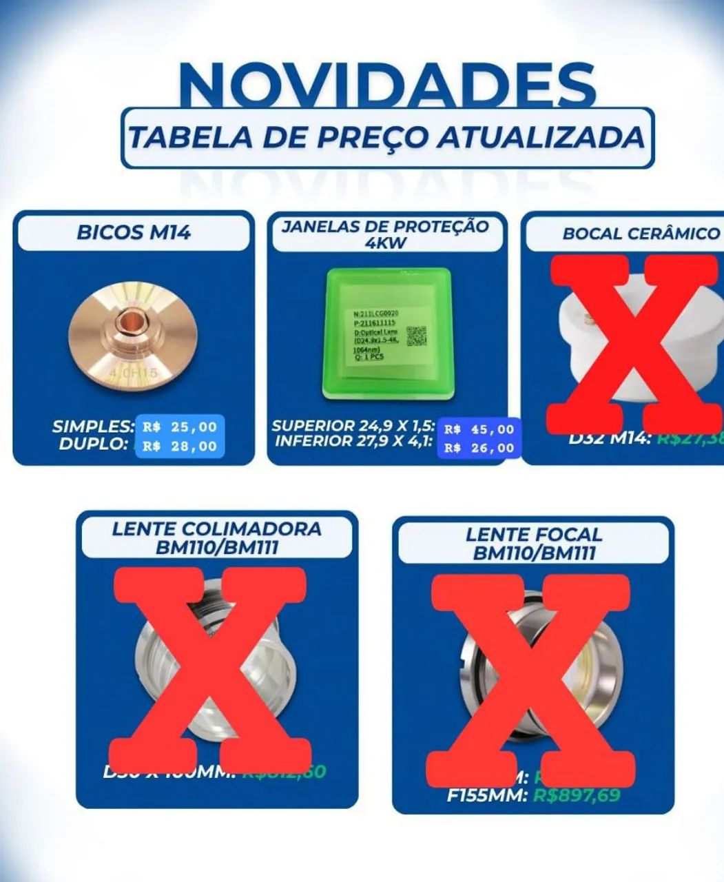 Acessórios para laser