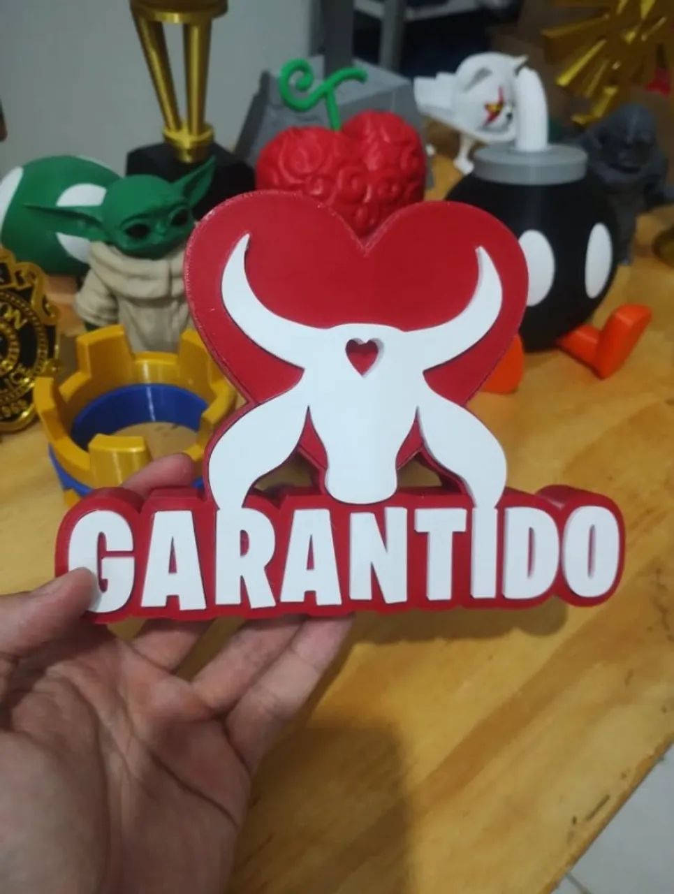 Totem Garantido - Festival Parintins Boi Bumbá Presentes Perreché Campeão - NerdDog Store - Foto 3