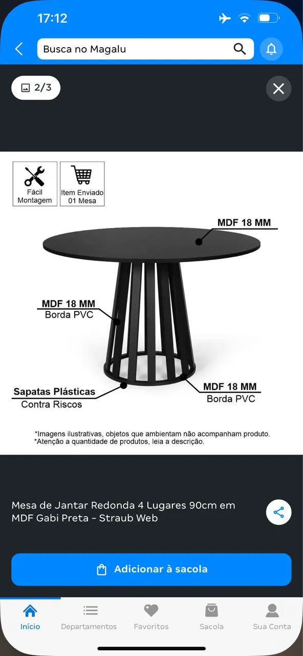 Mesa na caixa R$750,00 mdf 