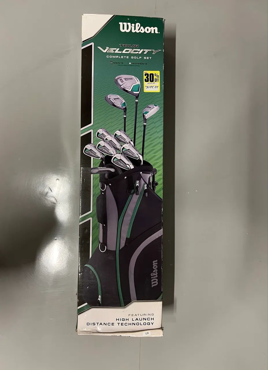 Kit Completo de Tacos de Golfe Wilson Tour Velocity + Bolsa Stand Bag