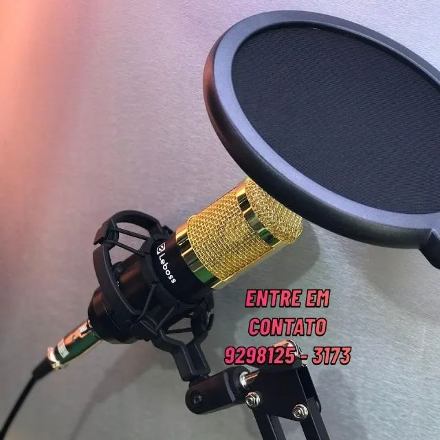 Microfone Condensador Completo - PROMOÇÃO 