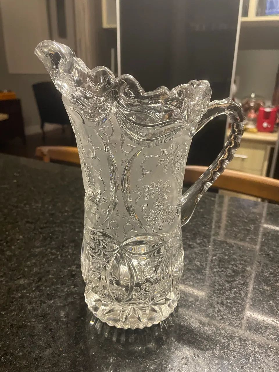 Jarra Hofbauer Bleikristall Byrdes Dragon Original West Germany 1950 Cristal de Chumbo 