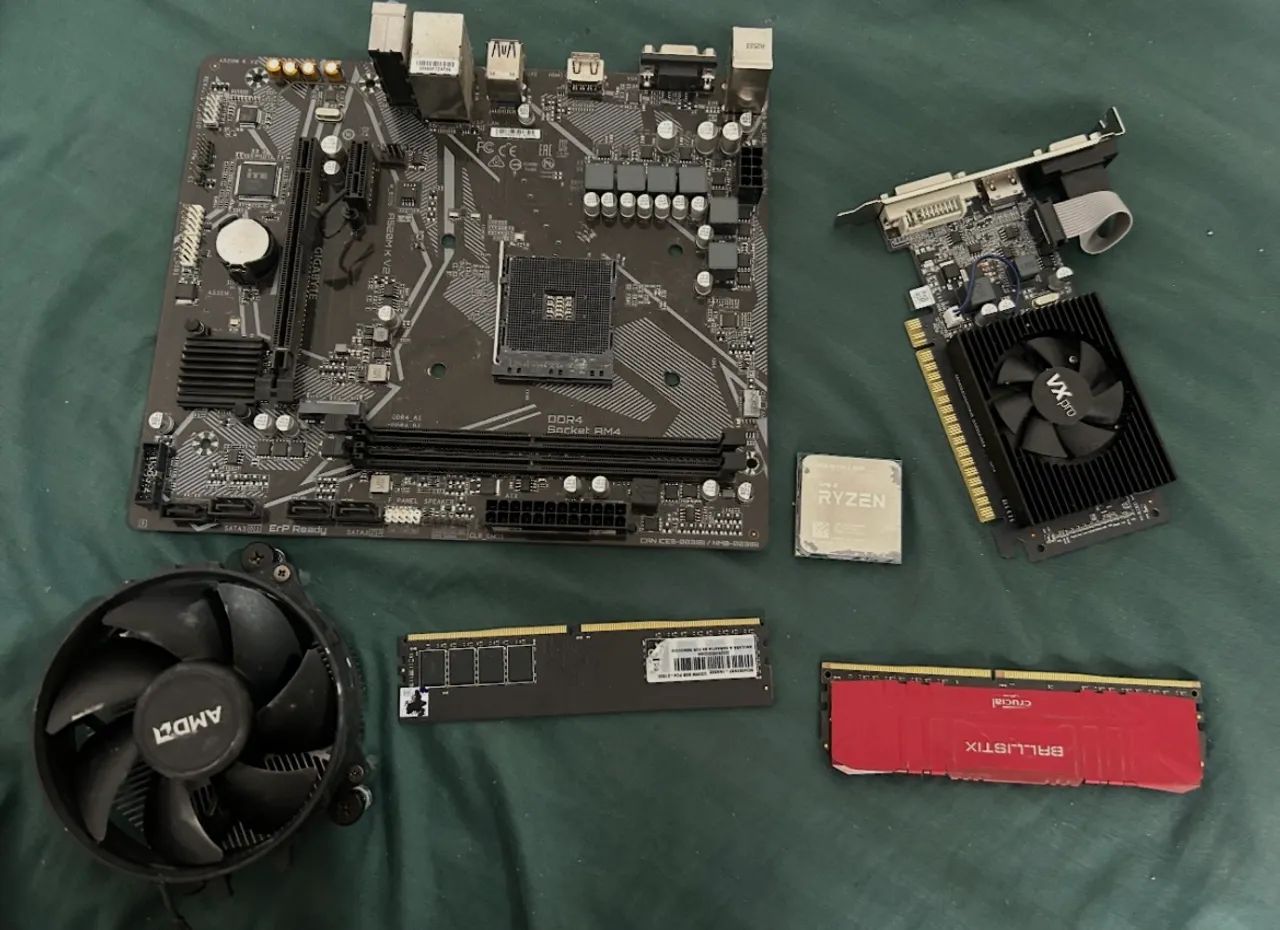 placa mae+processador 4500 e cooler