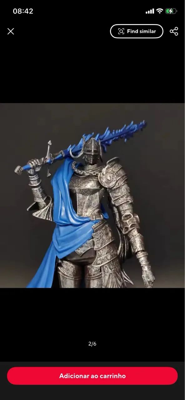 Action Figure Rellana Twin Moon Knight Elden Ring De 20 Cm Rainha Da Lua Cheia  - Foto 2