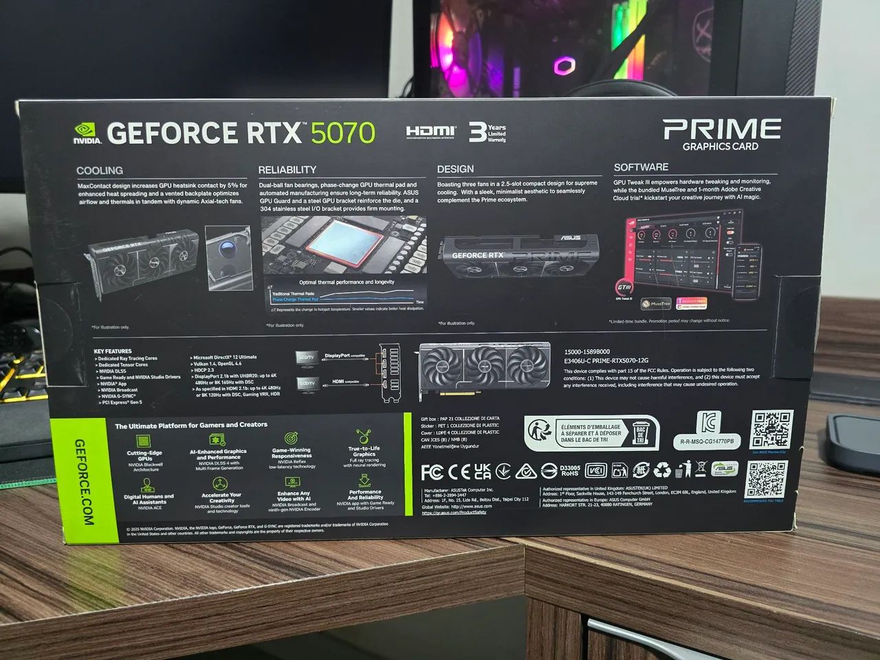 ASUS Prime RTX 5070 12GB GDDR7 - Foto 2
