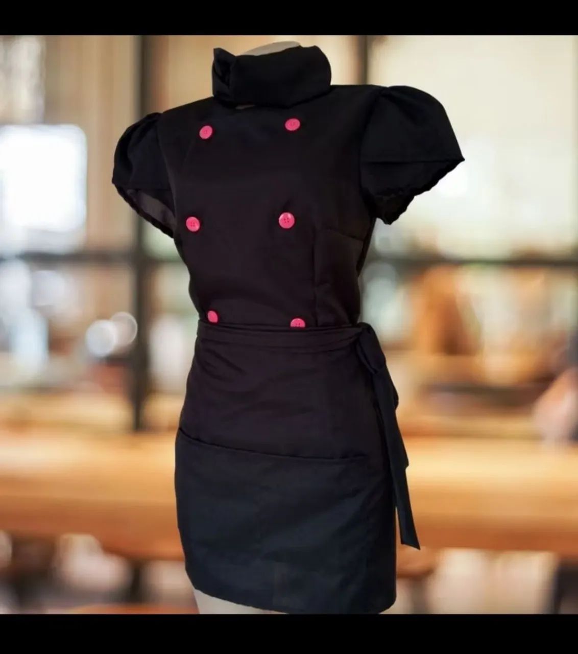 Dólmã para fotos para gastronômia, confeitaria e chefes de cozinhas.