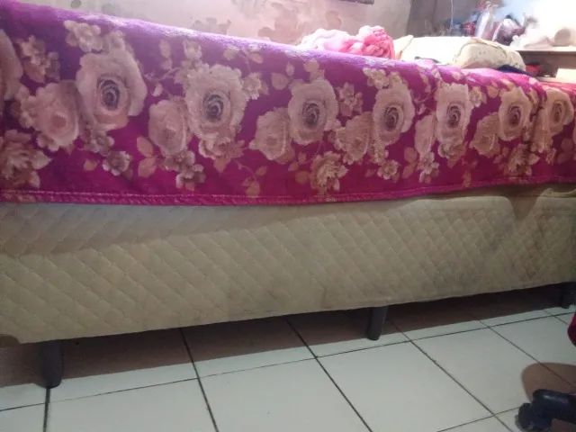Cama Box com molas ensacadas e Cabeceira de cama  - Foto 3