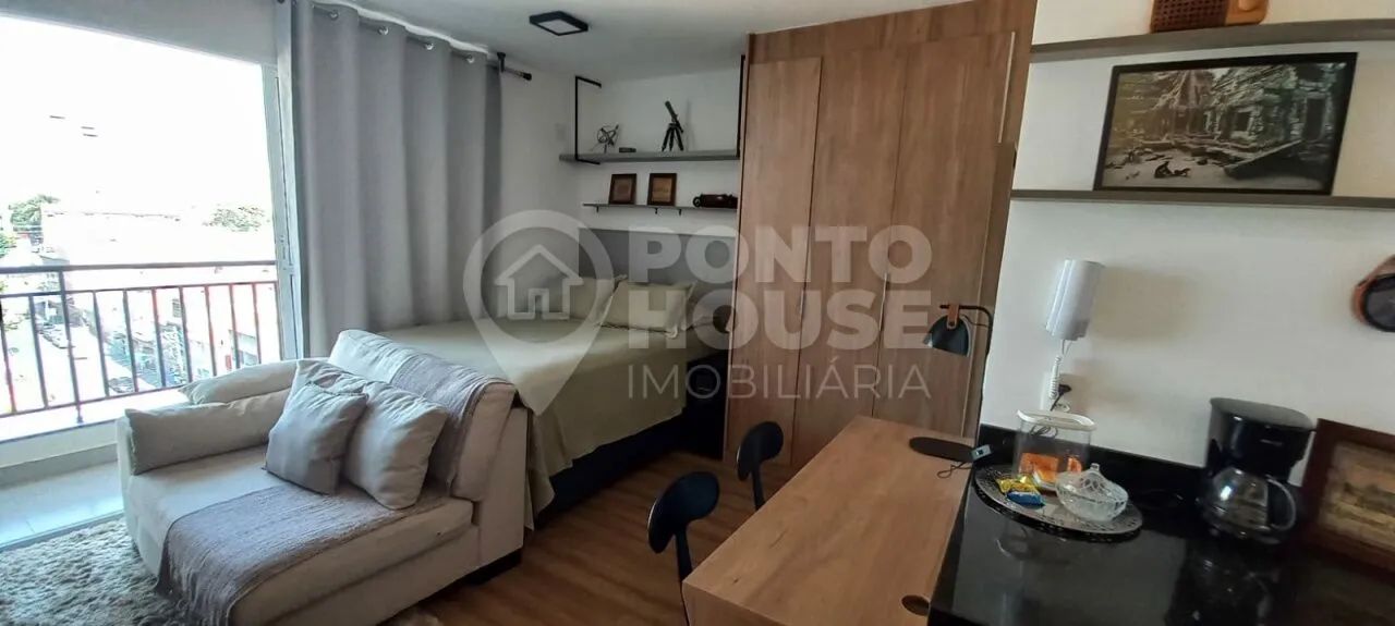 Studio mobiliado com 1 dormitório para alugar e vender, 30 m², sem vaga - Foto 5