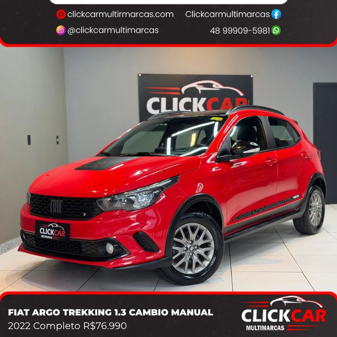 Fiat Argo Trekking 1.3 8V Flex Mec. 2022 - Foto 5
