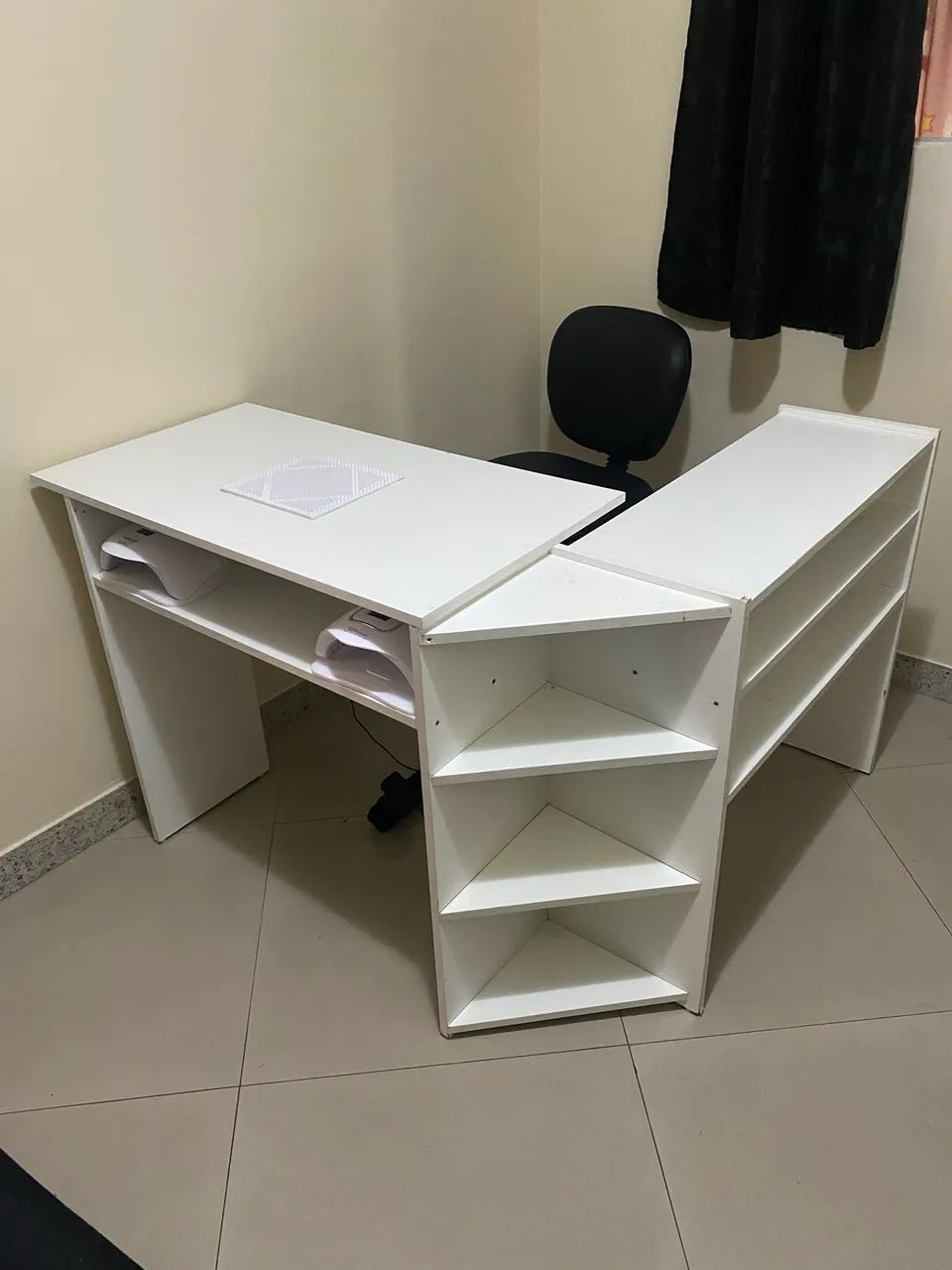 VENDO MESA NAIL DESIGNER ADAPTADA COM SUGADOR DE PÓ  - Foto 2