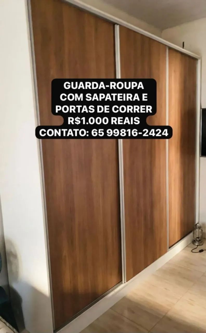Guarda roupa e cama 