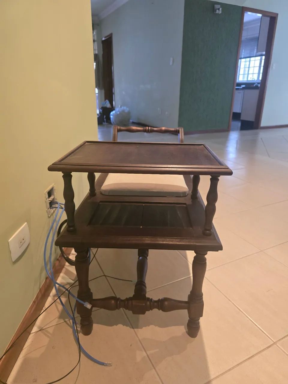 Mesa de telefone antiga - Foto 3