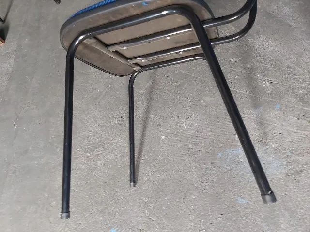 Cadeira azul para auditório, escritório e sala de espera 55un disponíveis - Foto 3