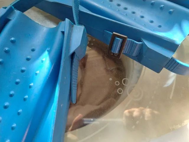 Aceito cartão para Nadadeira Azul Aquamar Tamanho 34/35 - Foto 3