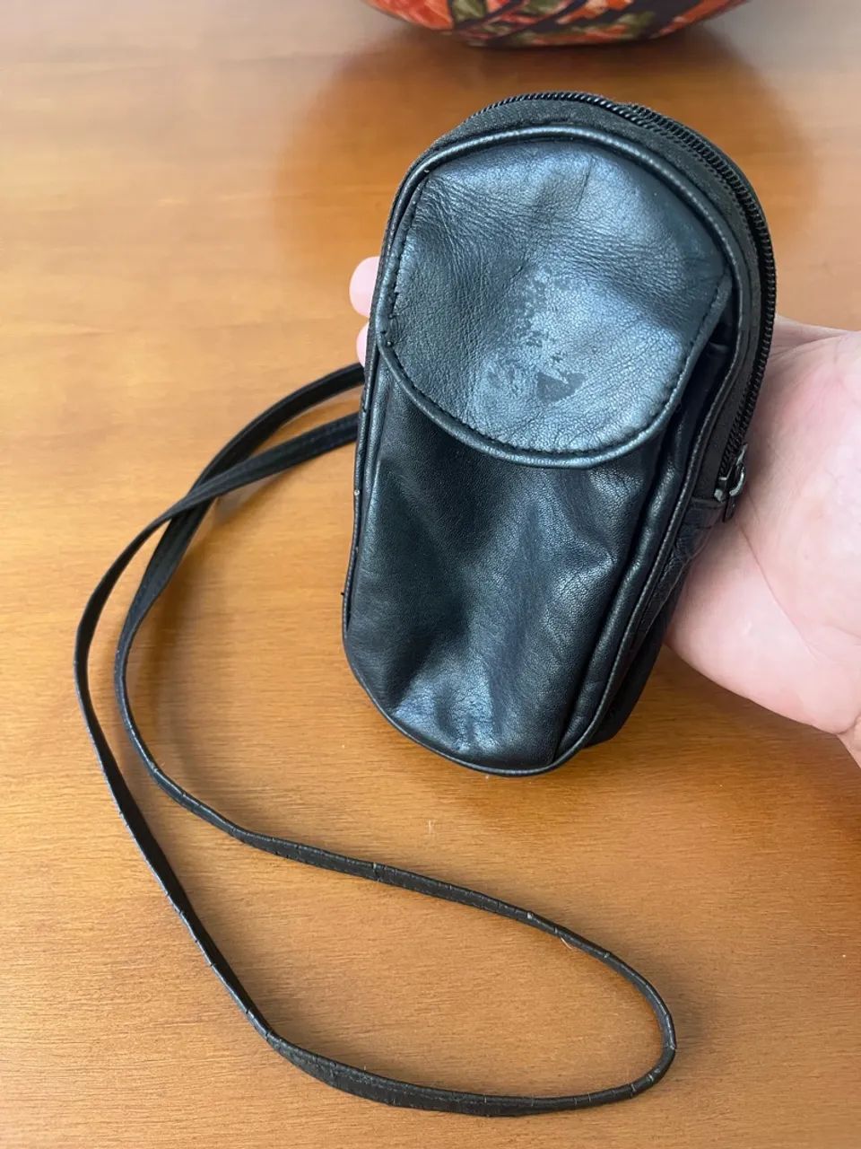 Porta celular bolsa de couro - Foto 2