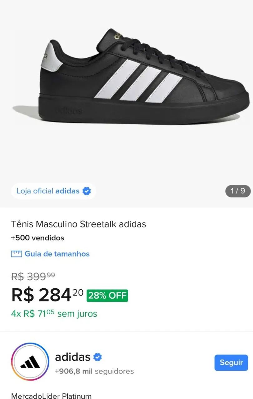 Tênis Adidas (NOVO)