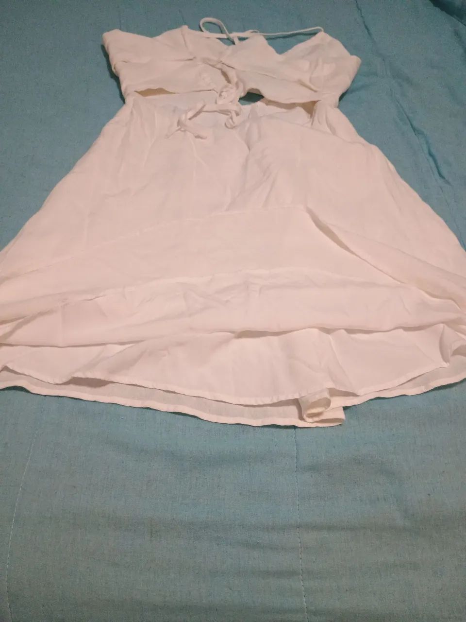 Vestido Cia Marítima (P) off write usado - Foto 5