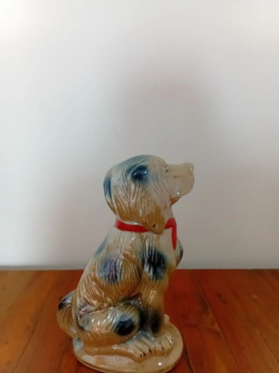 Cachorro Decorativo Antigo em Cerâmica Pintada - 20cm - Foto 3