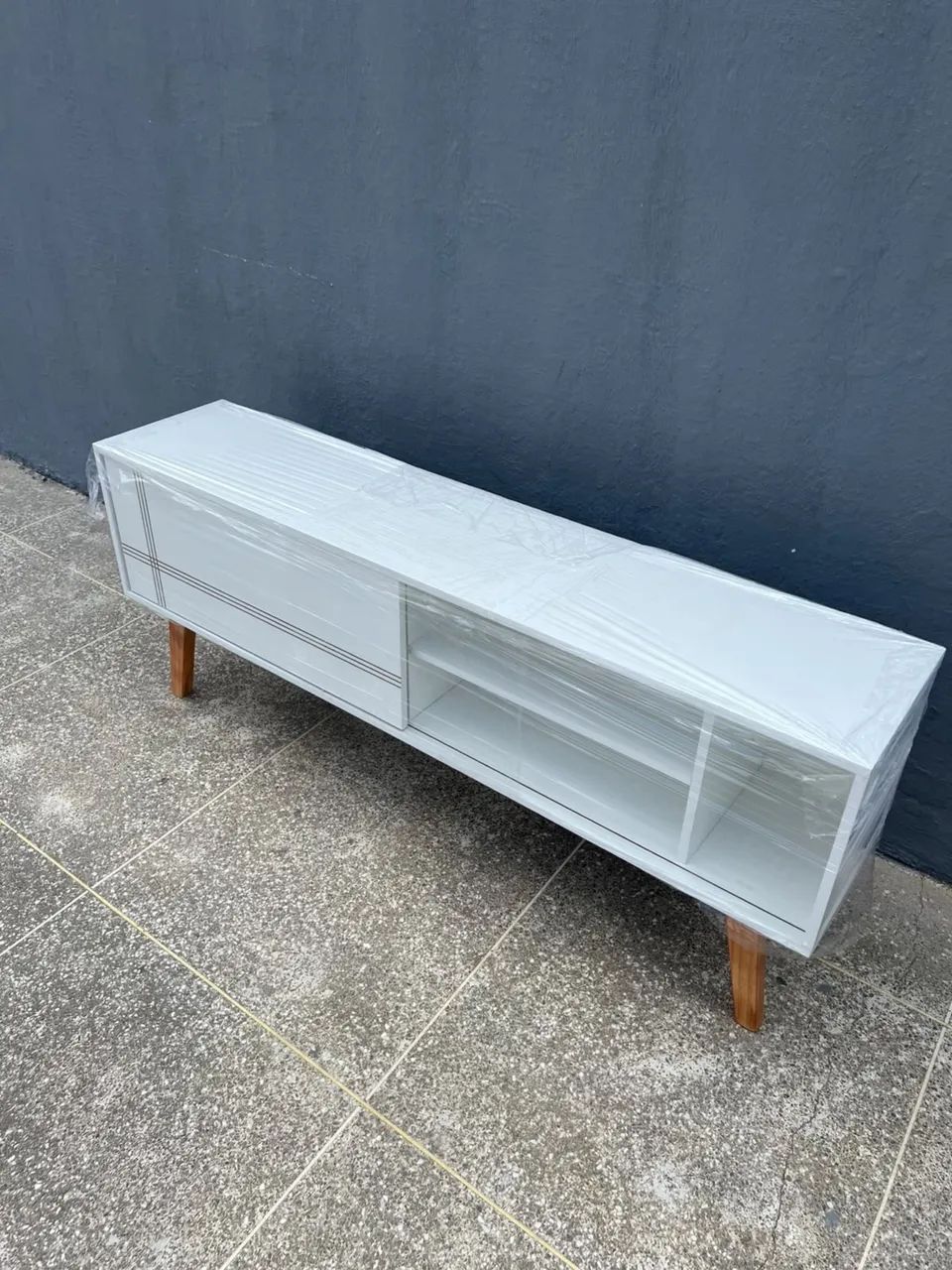 Rack retrô - 150x33x60 entrega imediata  - Foto 4