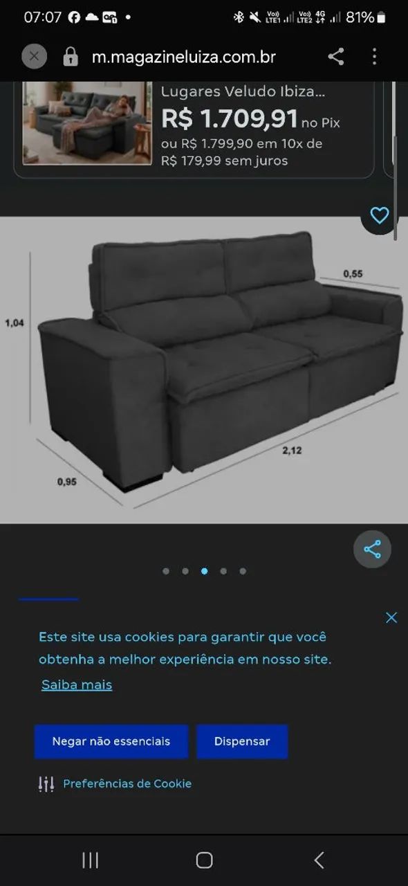 Sofá Retrátil  - Foto 5