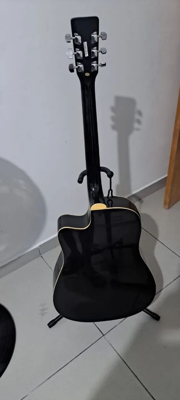 violão eletroacústico Memphis by Tagima MD 18 Black - Foto 4