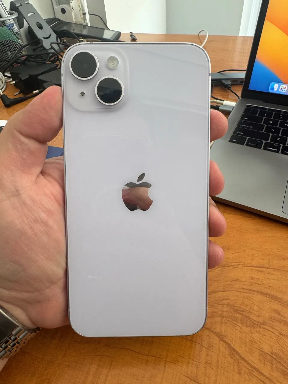 IPHONE 14 PLUS - ROXO - 128 GB - PARA SAIR HOJE - Foto 2