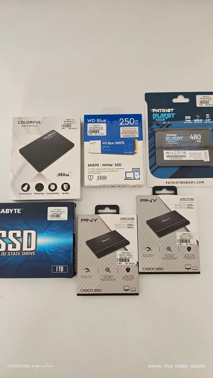 SSD SATA 3 Vários tamanhos