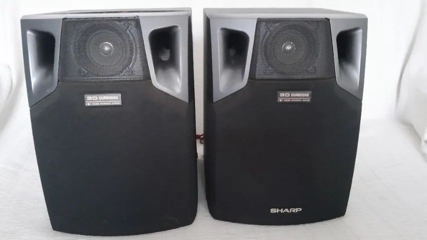 Caixa Acustica Sharp CP 280 funcionando
