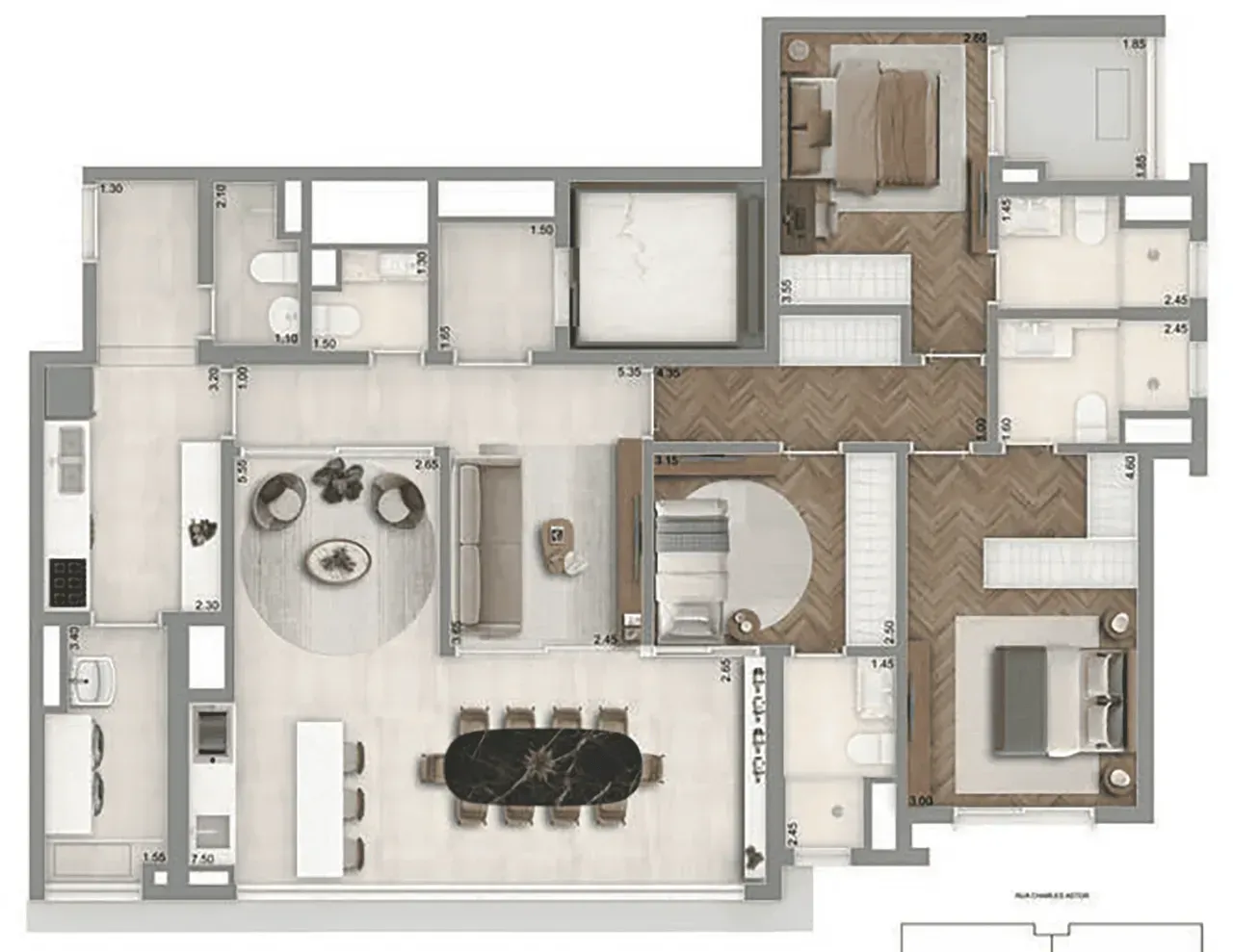 PLANTA 136m²