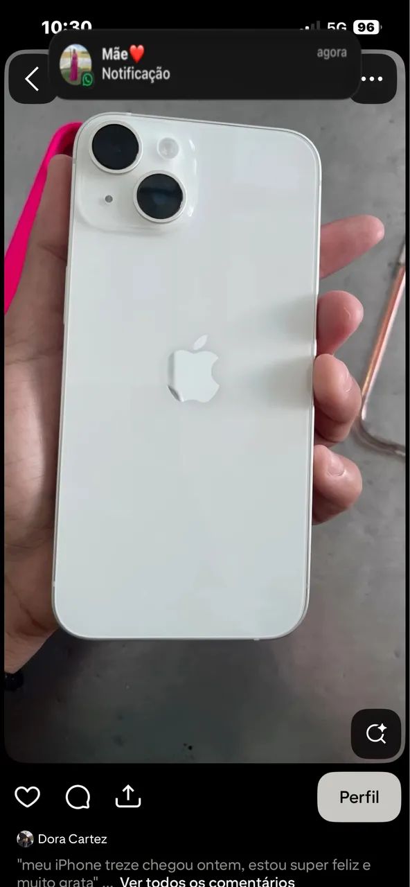 iPhone 14 na cor branca 128G