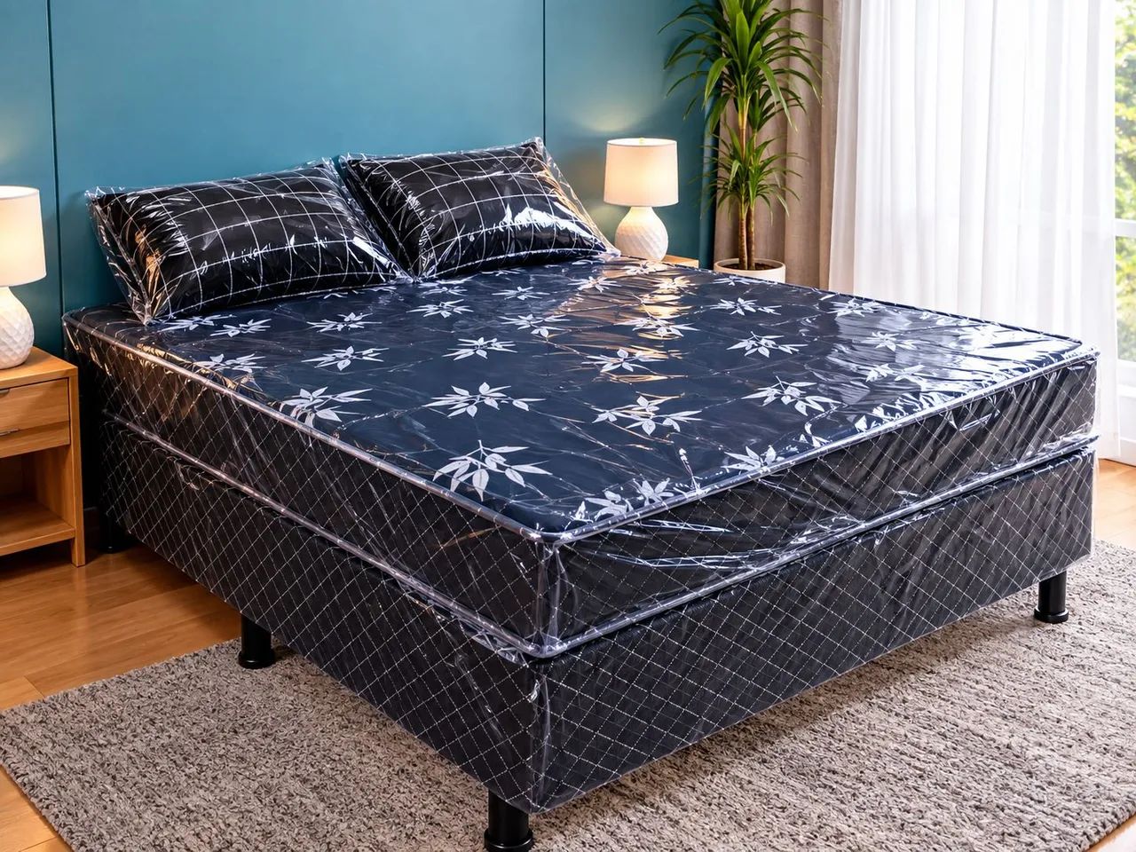 Cama casal box nova direto de fabrica.