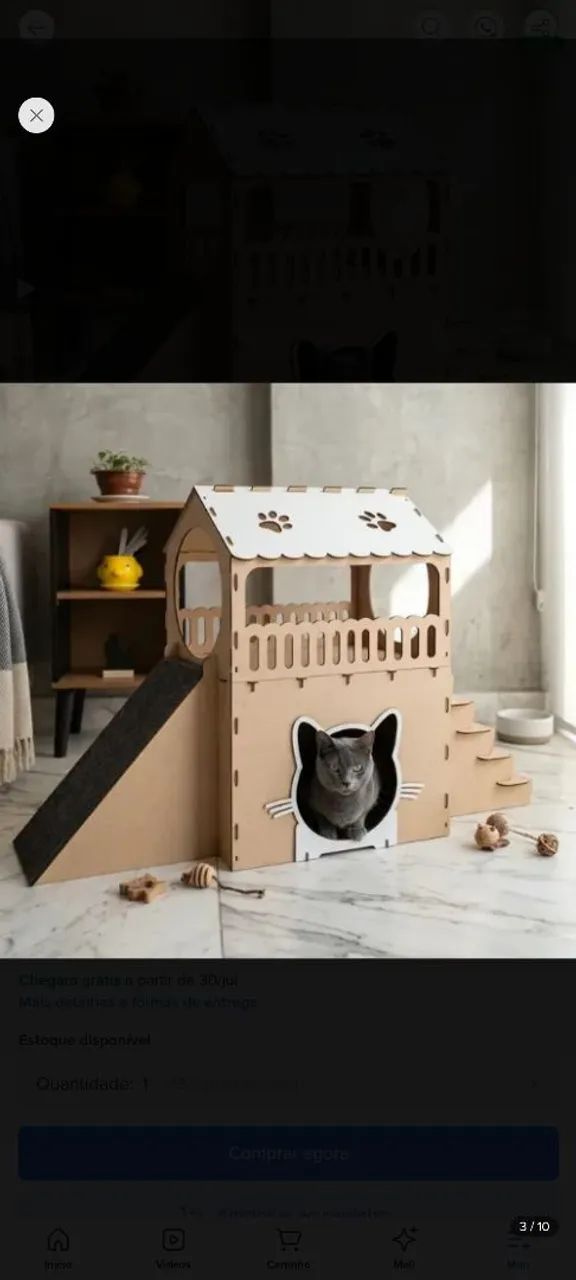 Casa para gato em mdf - Foto 3