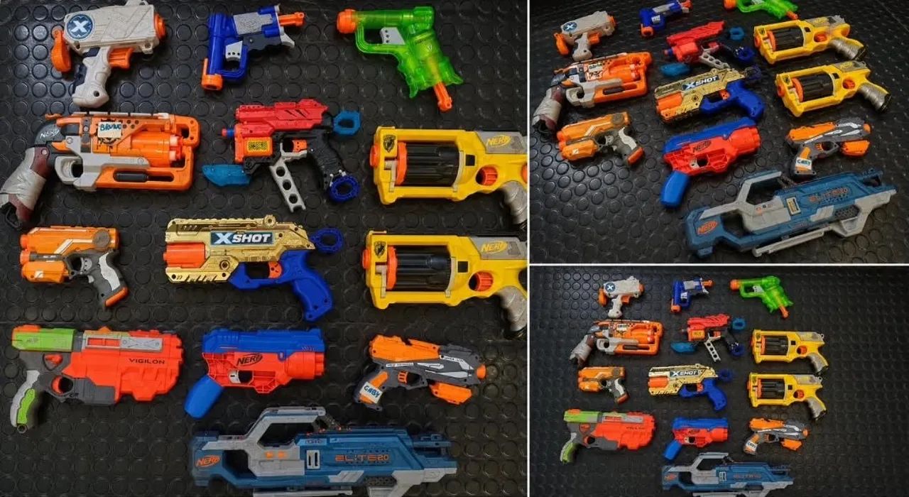 NERFS NOVINHAS COM 600 MUNIÇÕES  - Foto 2