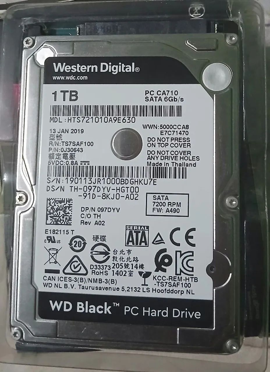 HD 1TB WD Black 7200 RPM - PS3, PS4 e Xbox!