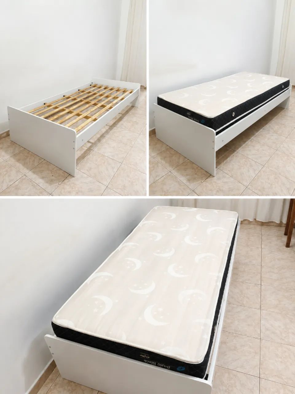 Cama de solteiro Tok Stok + colchão - Foto 2