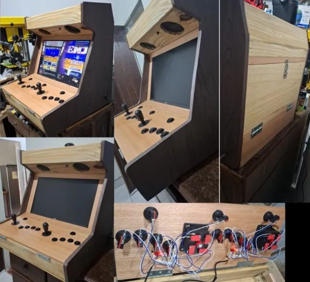  Bartop Arcade Fliperama Artesanal em Madeira - Foto 4
