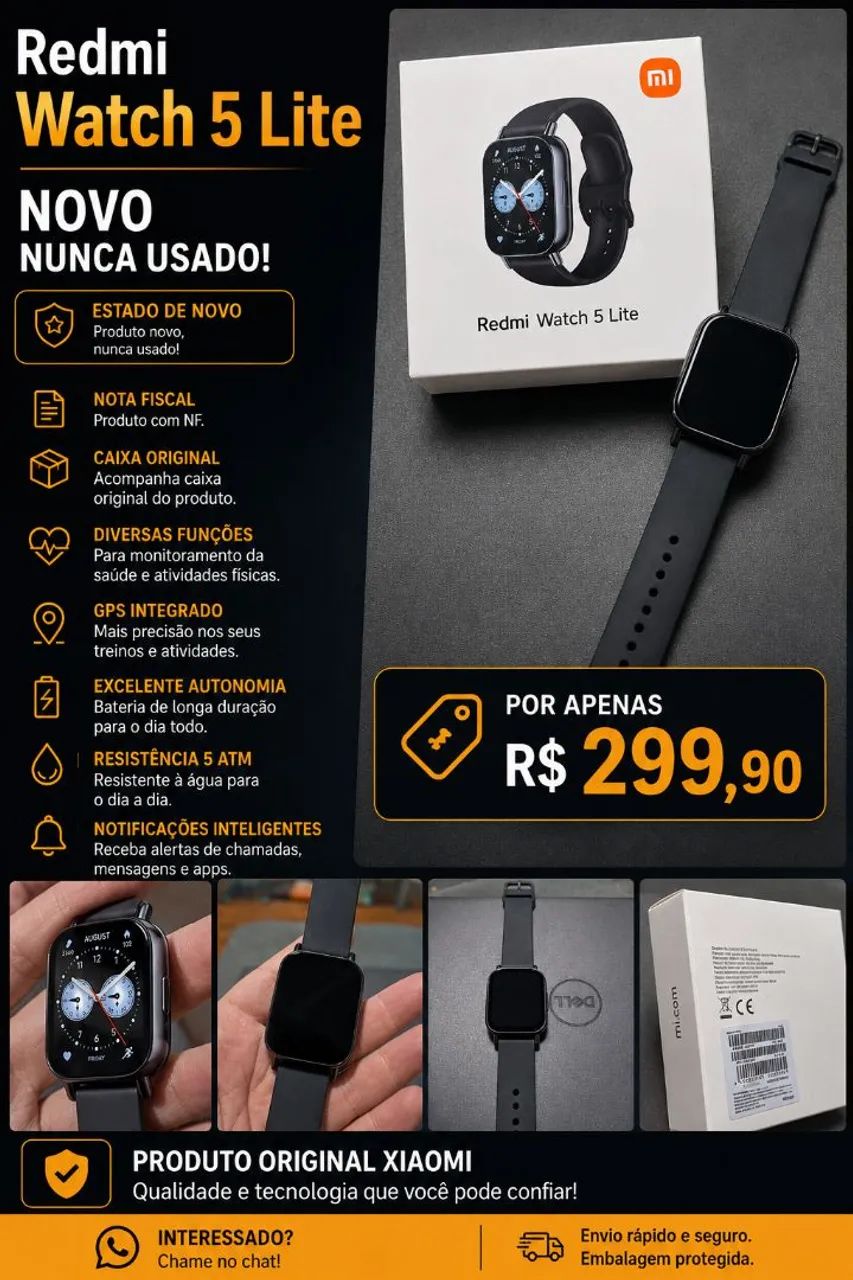 Smartwatch Redmi Watch 5 Lite 