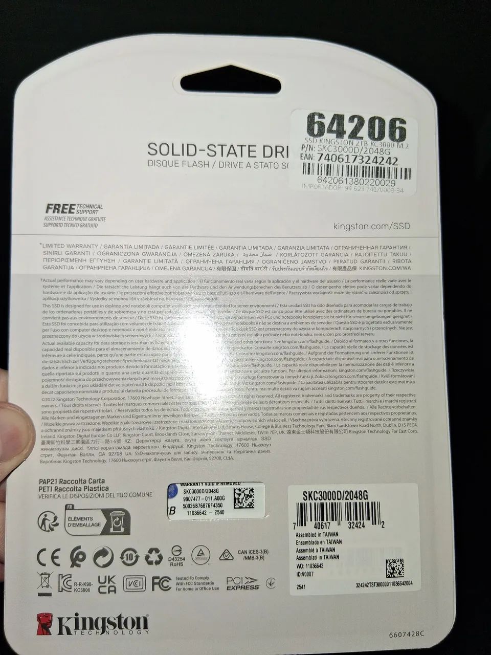 SSD Kingston kc3000 2TB original - Foto 2