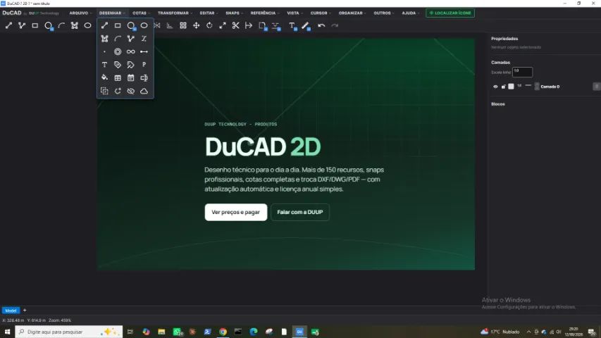 DuCAD 2D software para projetos. Original. Direto com a empresa desenvolvedora