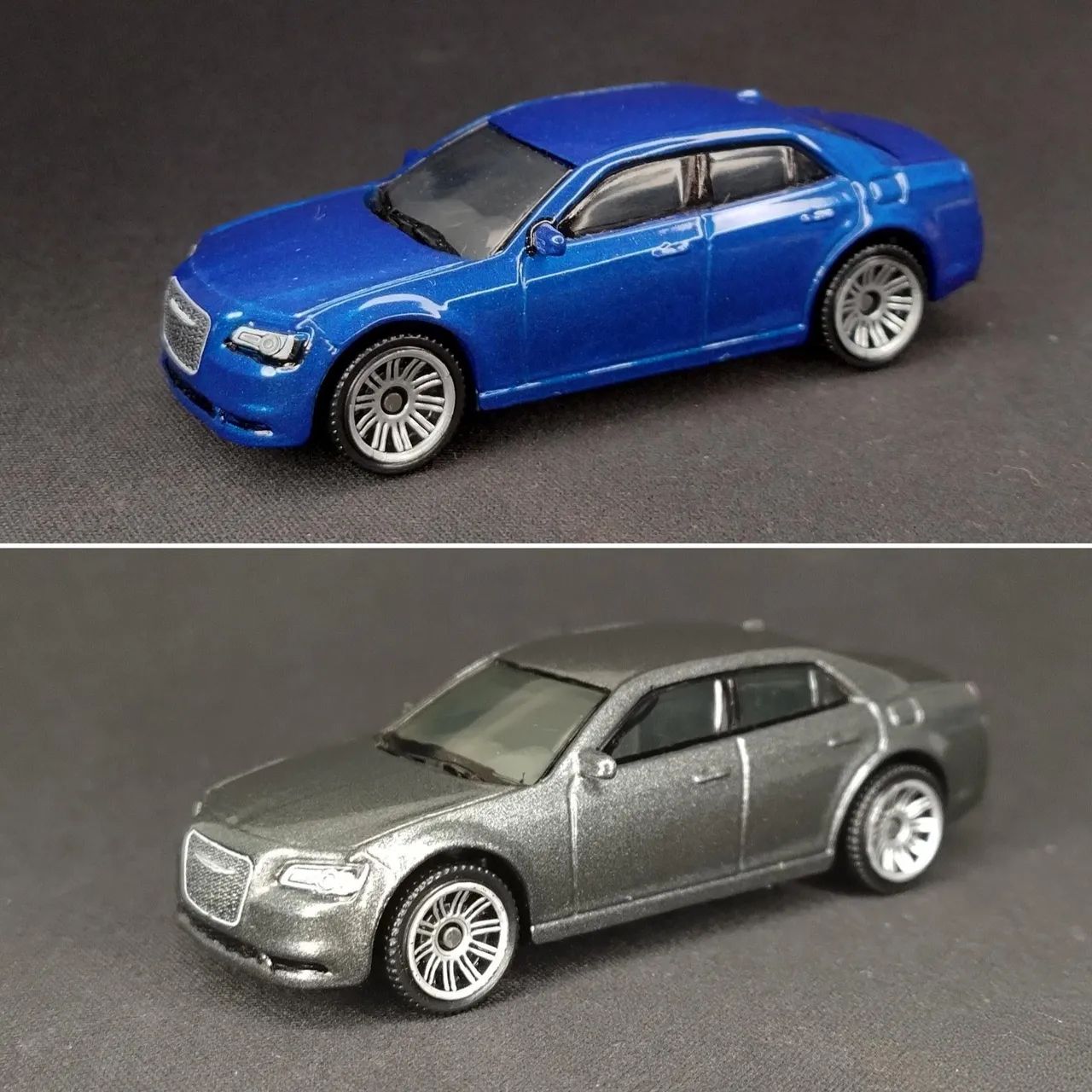 Dupla Miniatura Matchbox Chrysler 300c tamanho Hotwheels 