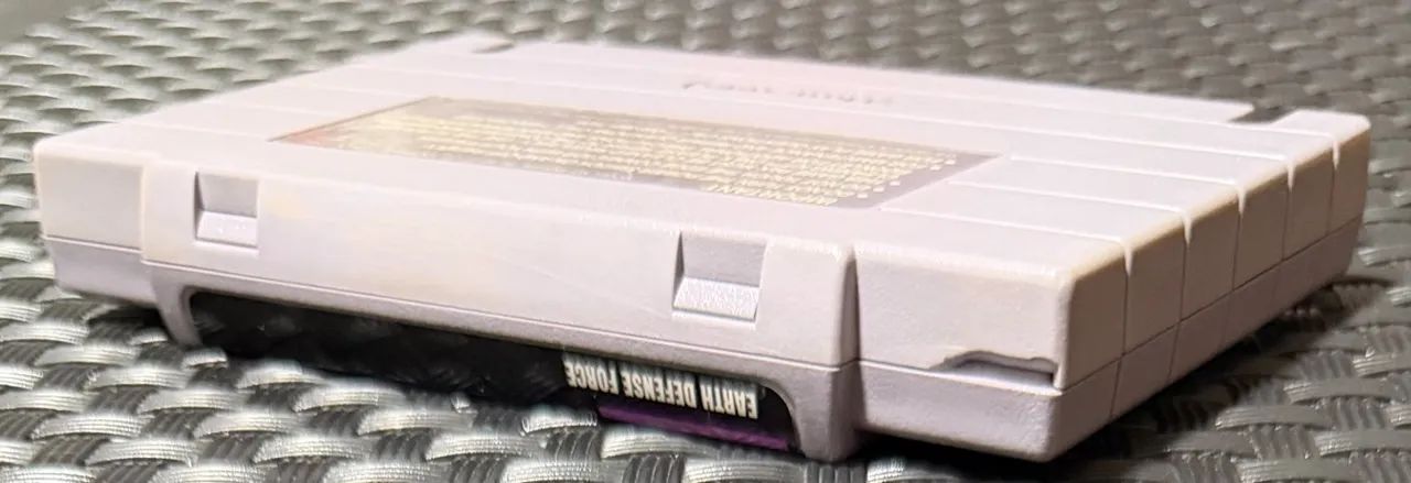 Earth Defense Force Original SNES Super Nintendo Relabel Frontal