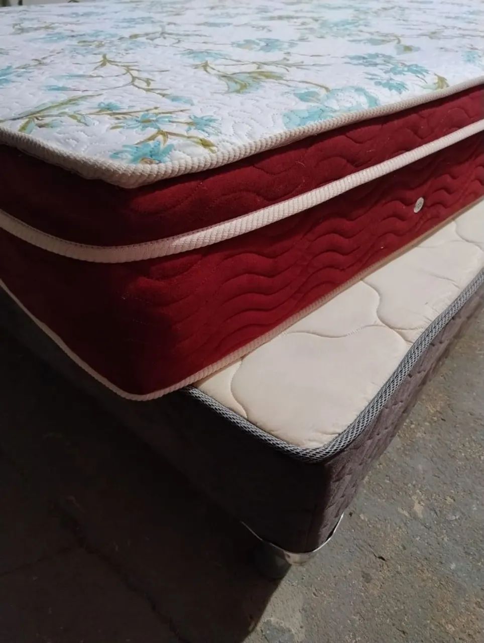 Cama box mais colchão de molas  - Foto 4