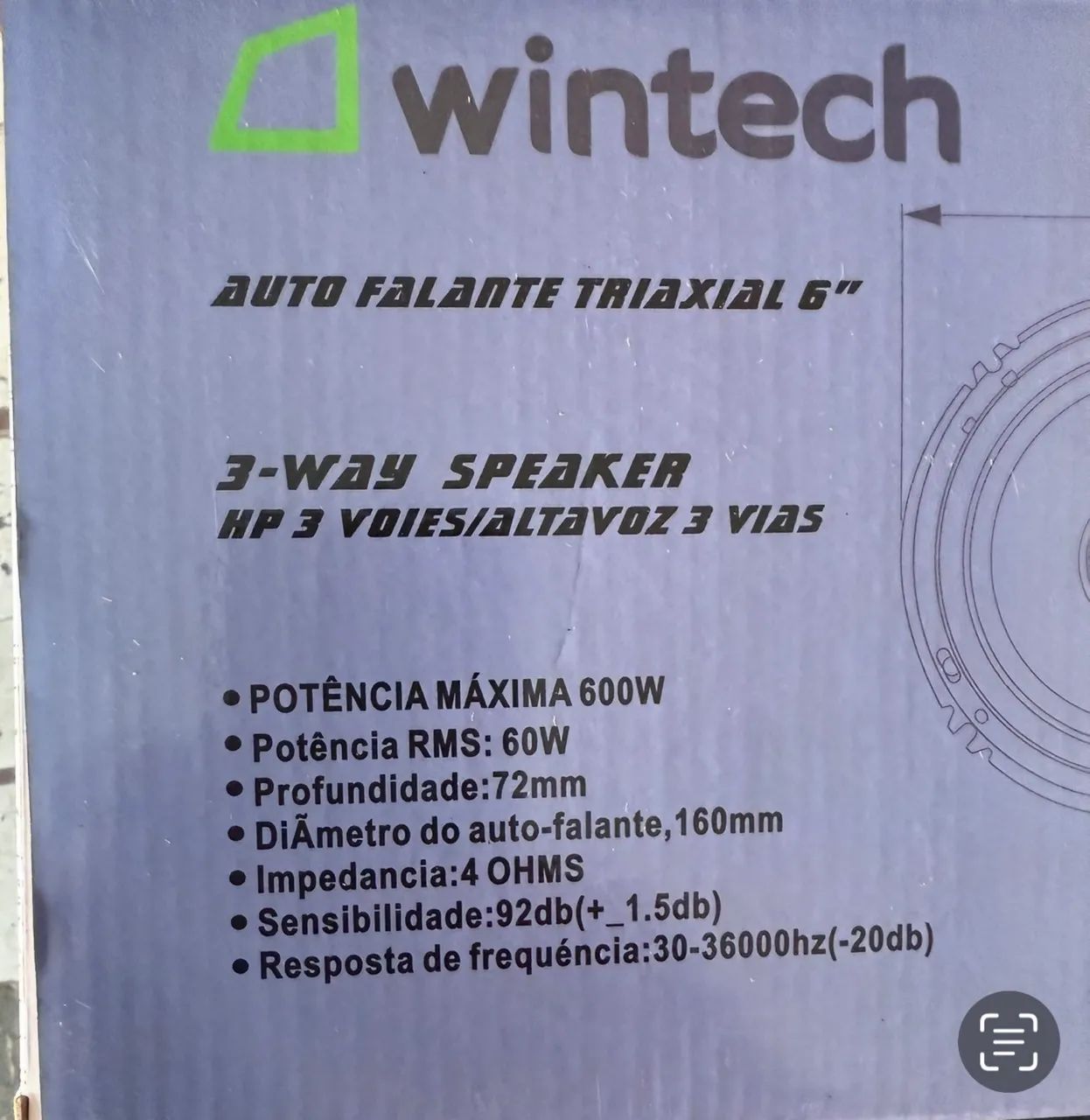 Alto falantes winteck 5 ou 6 polegadas ( par) - Foto 2