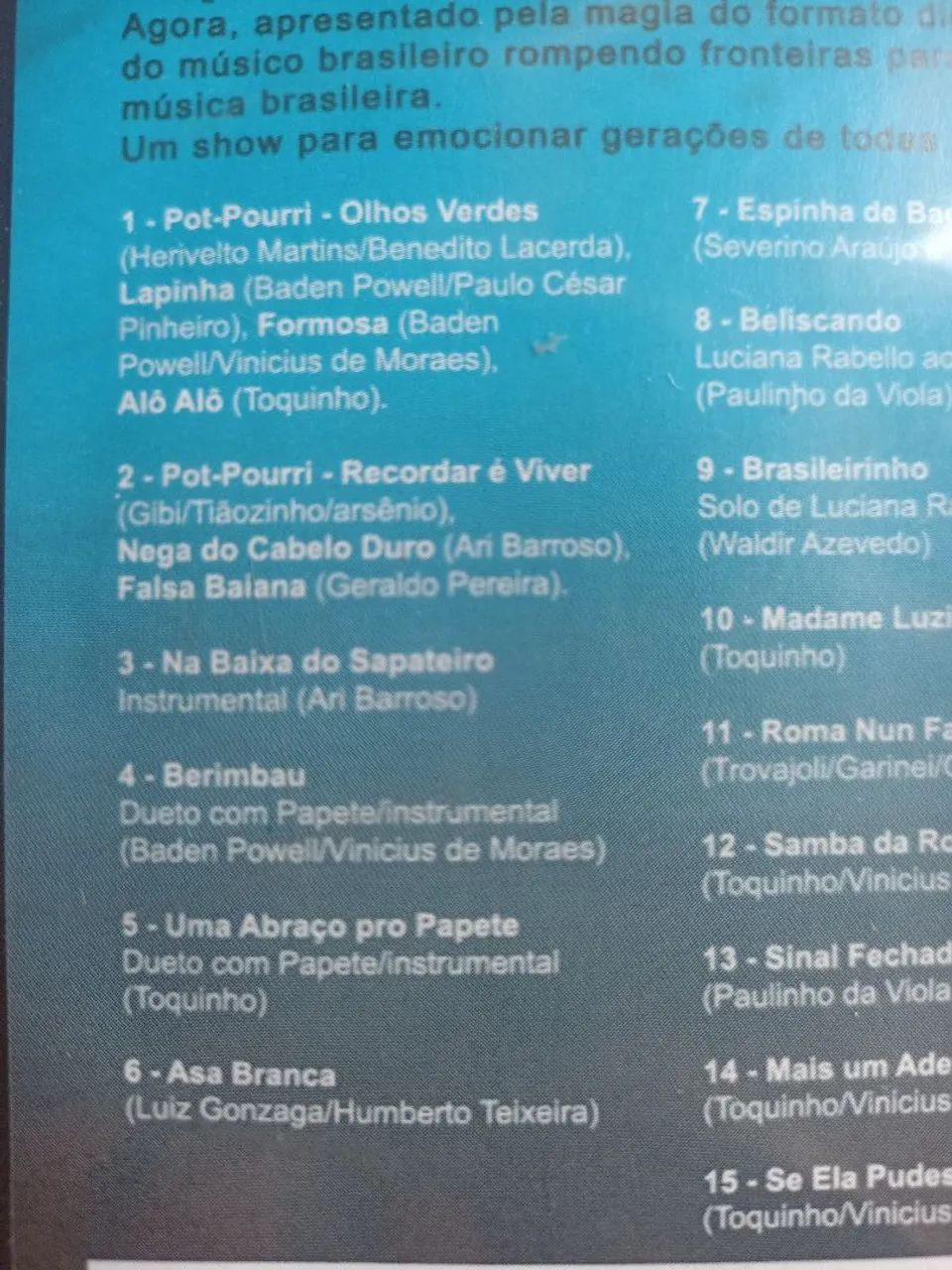 DVD Toquinho - Foto 2