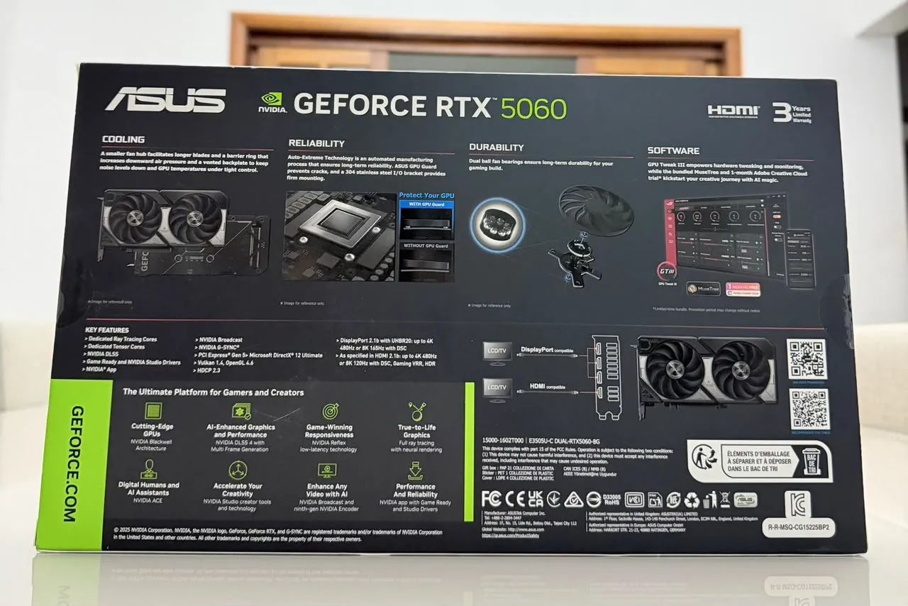 Placa de vídeo GeForce RTX 5060 ASUS DUAL  - Foto 4