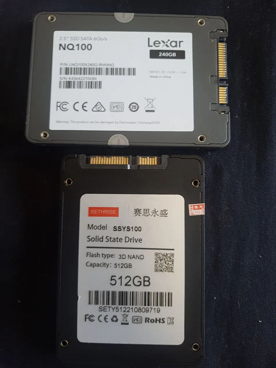 SSD 256 gb + 512gb sata - Foto 2