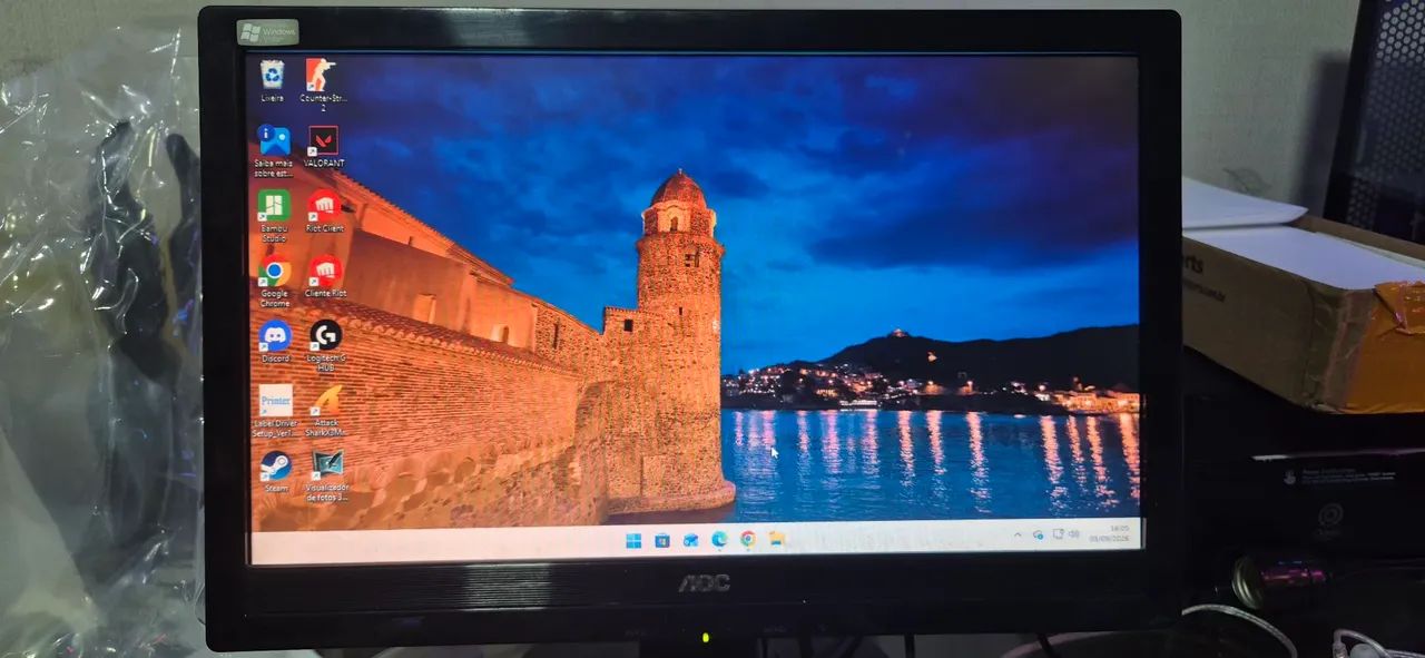 Monitor AOC 15.6 Polegadas Modelo 1619Swa 60hz - Perfeito para Uso Básico e Escritório