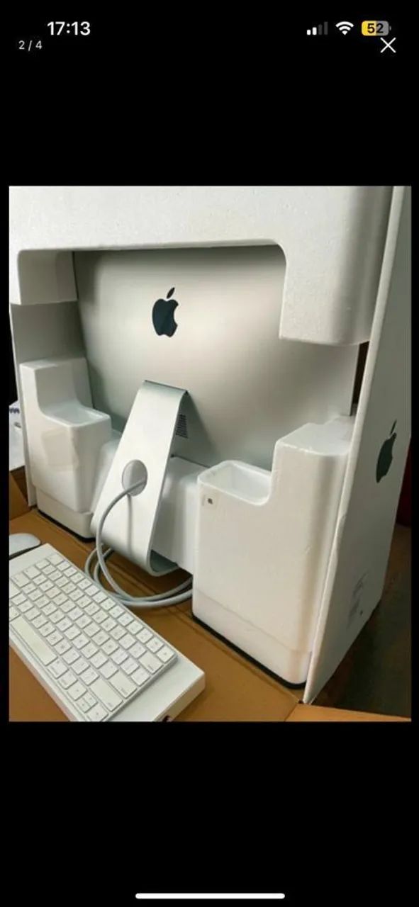 iMac 2017 4k 21,5" 8Gb Intel Core i5 com Teclado Mouse e Caixa - Foto 5