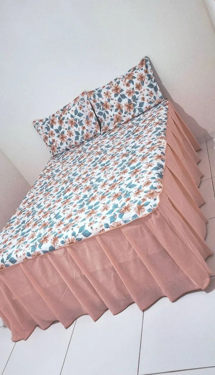 Colcha de Cama 100% Algodão e 150 Fios - Tecido Frio e Macio - Foto 3
